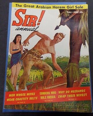 Sir! Adult Magazine Chastity Belts Fall 1958 vg 010116lm-ep