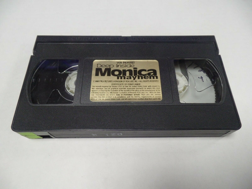 Deep Inside Monica Mayhem VCA Pictures 2003 Adult VHS 052219AMP
