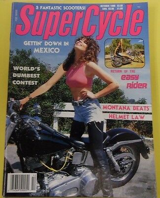 Super Cycle Magazine Gettin' Down In Mexico October 1989 18+ 11512lm-epa