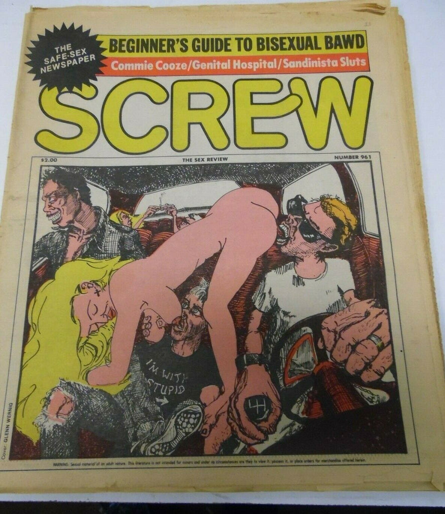 Screw Newspaper Beginner's Guide To Bisexual Bawd #961 1987 012920lm-ep