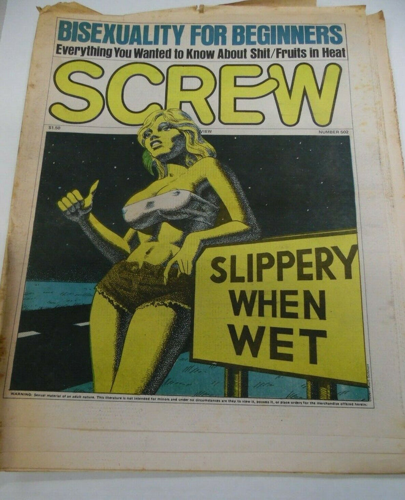 Screw Newspaper Bisexuality For Beginners #502 1978 121719lm-ep2