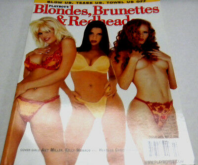 Playboy's Blonds, Brunettes & Redheads Adult Magazine 2002 nm 051613lm-ep