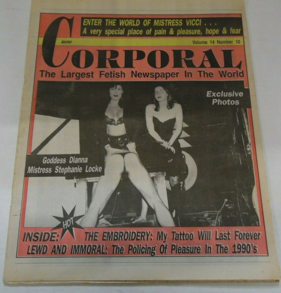 Corporal Fetish Newspaper Goddess Dianna vol.14 #10 October 1991 012920lm-ep2