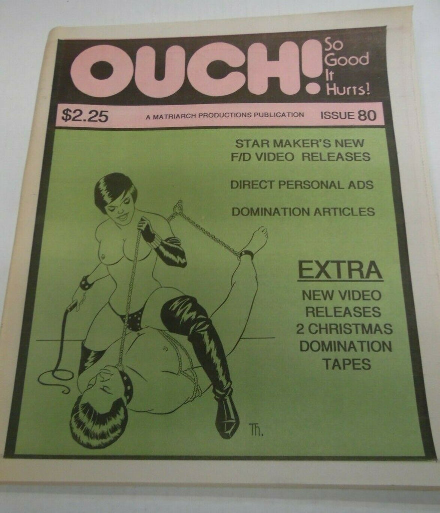 Ouch! Fetish Newspaper Mistress Diva #80 1990's 121719lm-ep