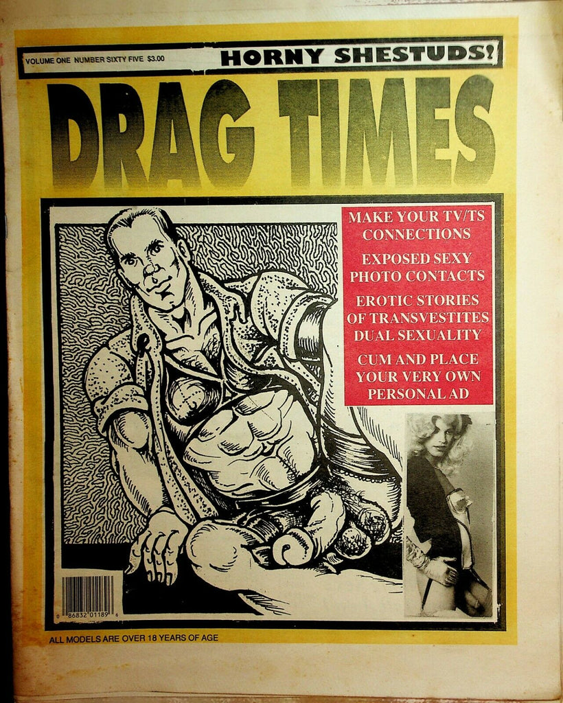 Drag Times Newspaper Horny Shestuds! vol.1 #65 1990 022120lm-ep