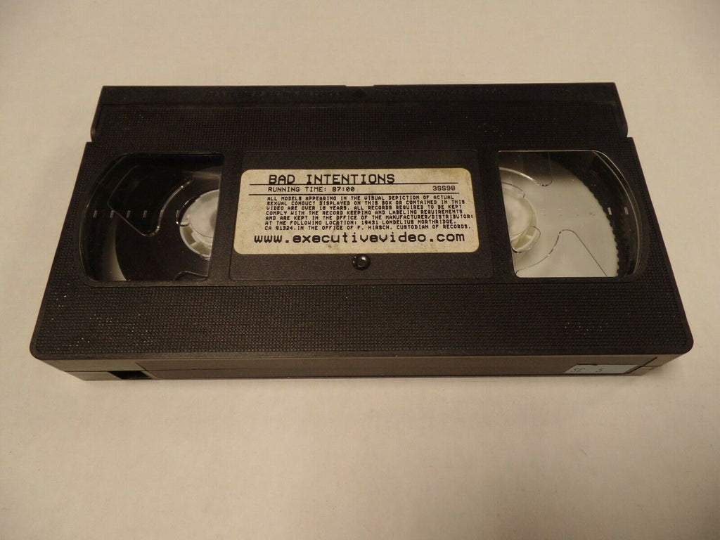 Bad Intentions 87mins Executive Video Adult VHS 052719AMP3
