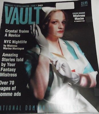 Vault Fetish Magazine Cover Domme Mistress Maxim #2403 2001 060918lm-ep2