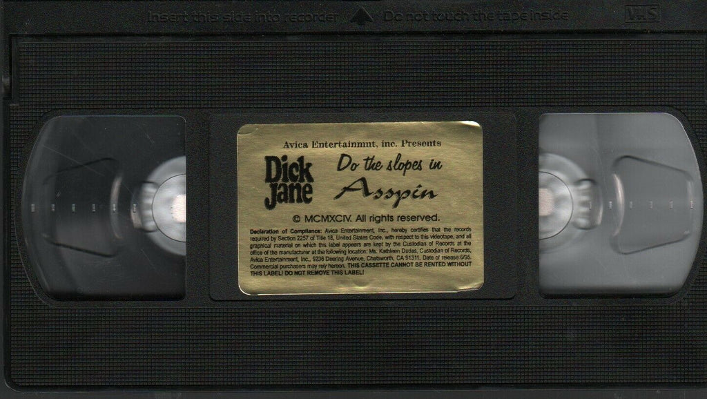 Do The Slopes in Asspin Dick Jane Prod 1995 Adult VHS 021720AMP2