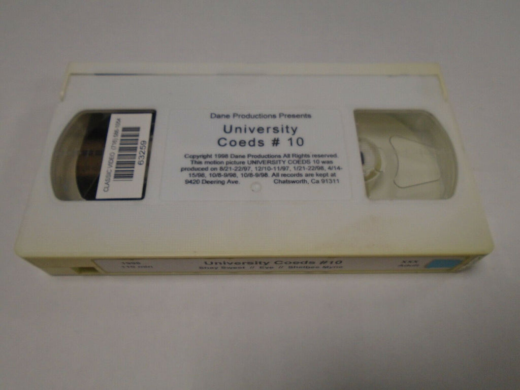University Coeds #10 Shay Sweet Shelbee Myne 1998 110mins Adult VHS 030219AMP2