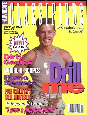 Advocate Classifieds Gay Magazine Drill Me March 1993 020318lm-ep