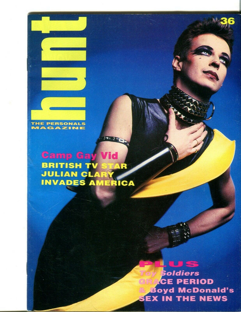 Hunt Gay Magazine British TV Star Julian Clary #36 1991 080219lm-ep