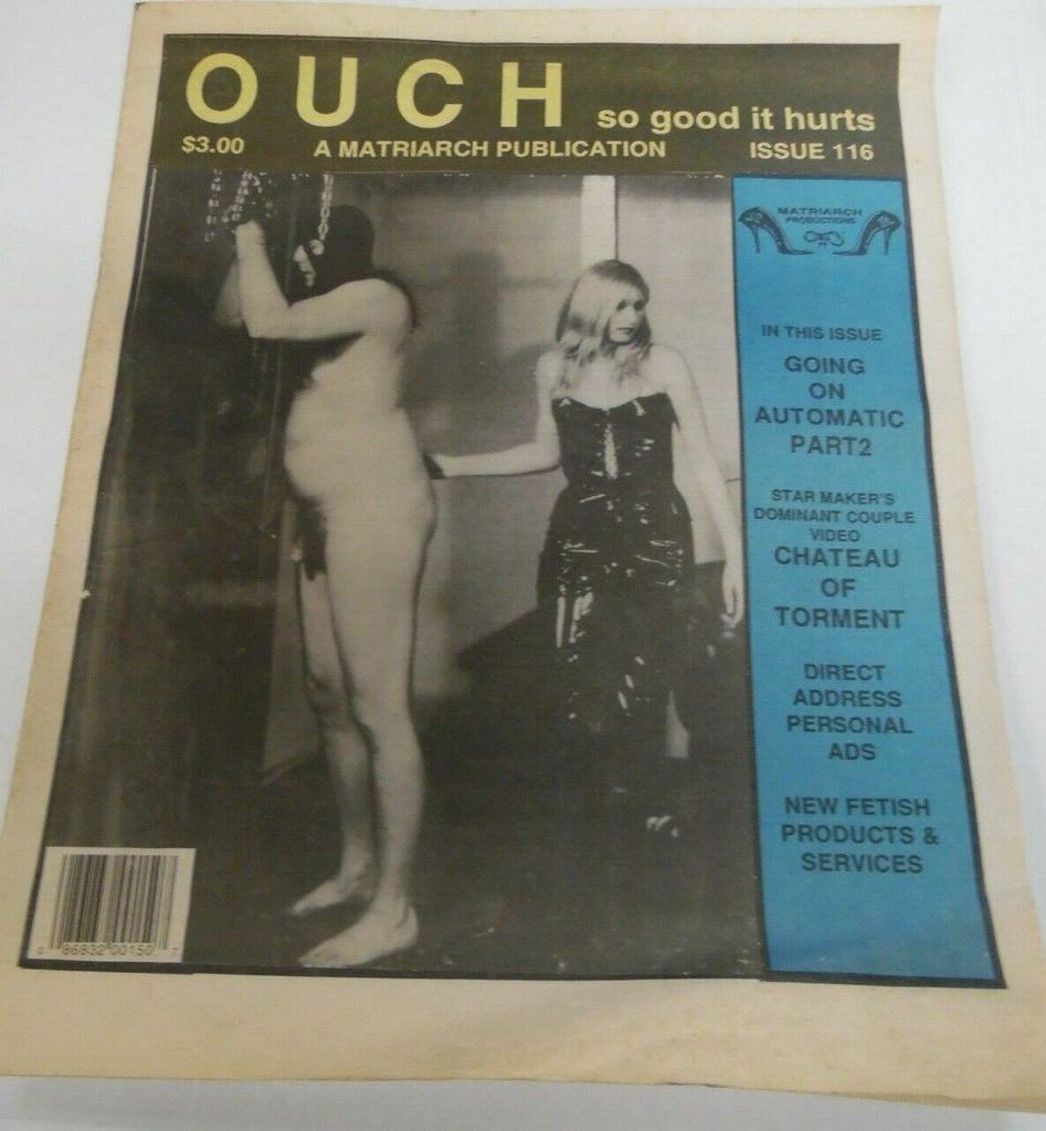 Ouch Fetish Newspaper Chateau Of Torment #116 1996 121319lm-ep