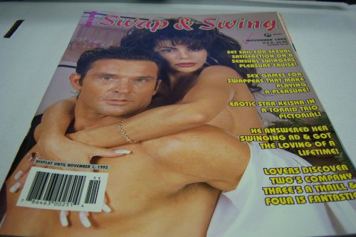 Swap & Swing Busty Adult Magazine "Erotic Star Keisha in a Torrid Trio Pictorial!" November 1995