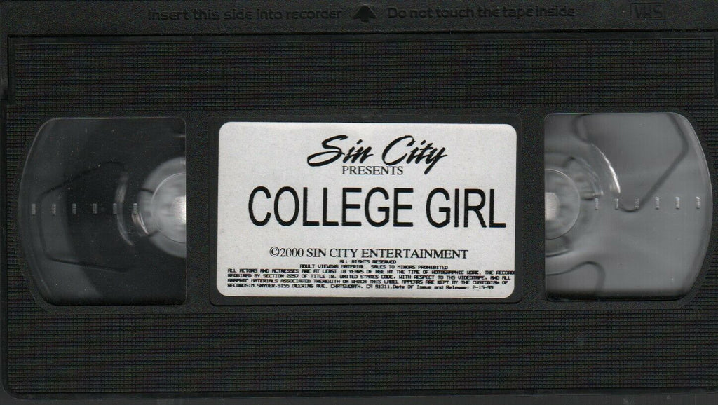 College Girl Sin City Olivia Del Rio 2000 Sin City Adult VHS 021720AMP2