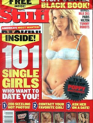 Stuff Magazine 101 Single Girls- Poppy Montgomery May 2005 091818lm-ep