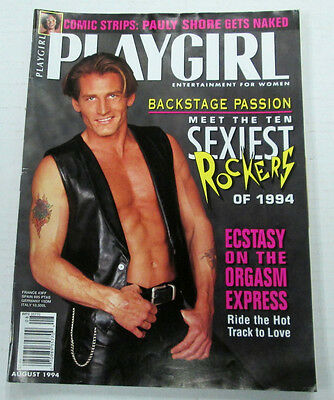 Playgirl Adult Magazine Sexiest Rockers of 1994 August ex 092014lm-ep