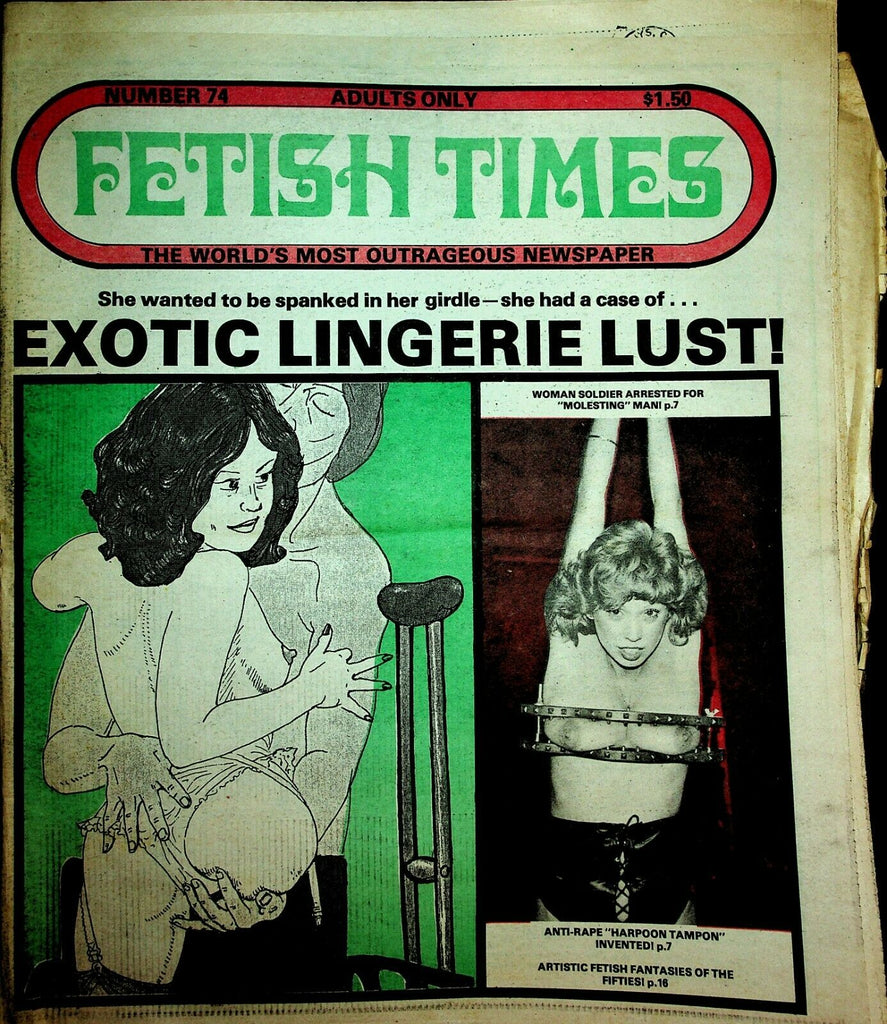 Fetish Times Newspaper Exotic Lingerie Lust #74 1980 022720lm-ep