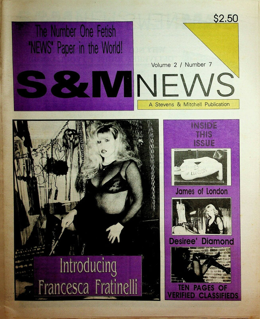 S & M News Newspaper Francesca Fratinelli vol.2 #7 1994 030320lm-ep
