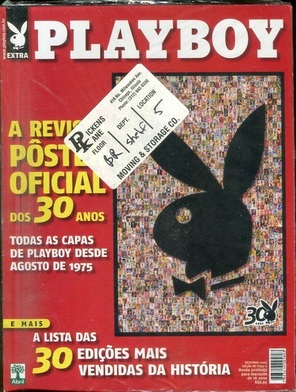 Playboy Extra Brazil 30 Years Poster December 2004 021819lm-ep