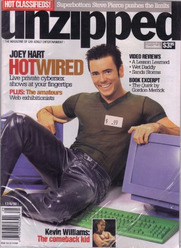 Unzipped Magazine December 8, 1998 (JOEY HART HOTWIRED Live private cybersex shows at your fingertips)