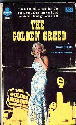 The Golden Greed Novel by Brad Curtis 1965 Midwood Books 042614lm-epa