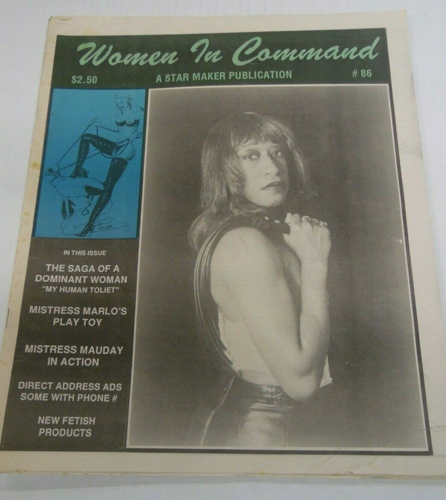 Women In Command Newspaper Mistress Marlo's Play Toy #86 1995 121619lm-ep