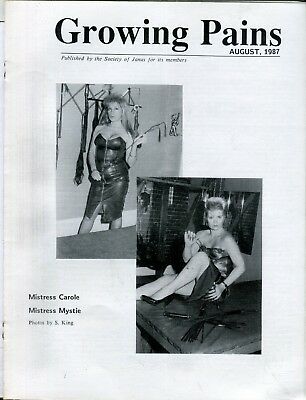 Growing Pains Fetish Newsletter Mistress Carole & Mystie 1987 082118lm-ep2