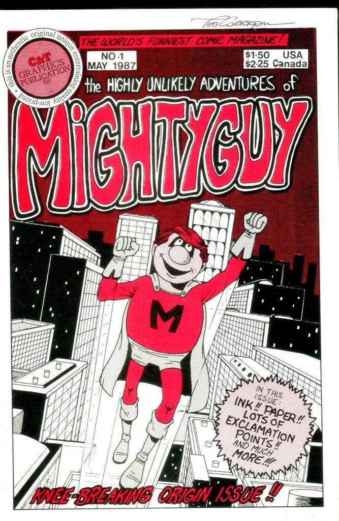 Mighty Guy Highly Unlikely Adventures Comic #1 1987 C & T Graphic 010719lm-ep