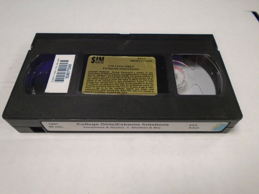 College Girls Extreme Initiations Sindee Sholbee 1997 Adult VHS 032019AMP3