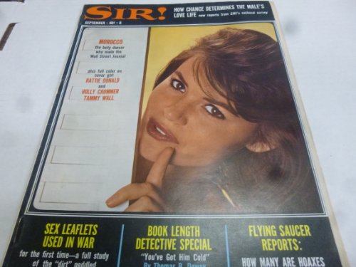 Sir! Busty Adult Magazine "Morocco" "Topless Trampoliner" Vol 23 No 9 September 1967
