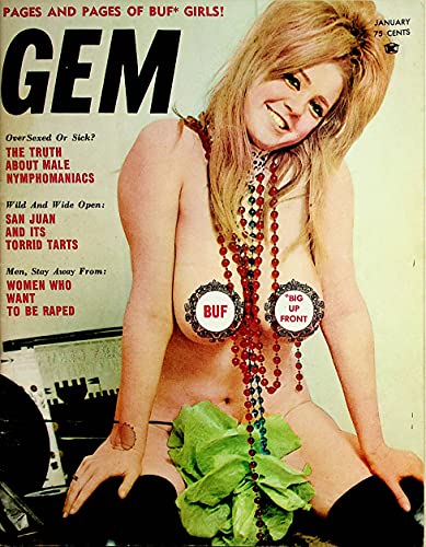 Gem Men's Magazine Covergirl Frankie January 1968