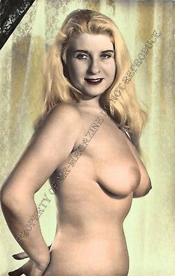 Adult Picard Paris Vintage 3.5x5.5 Beautiful Blonde Pinup Posing Nude 214XV