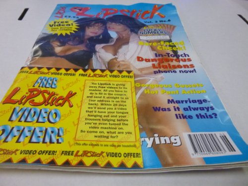 Lipstick Vol. 3 No. 6 Busty Adult Magazine "Vicky & Michelle" 1996