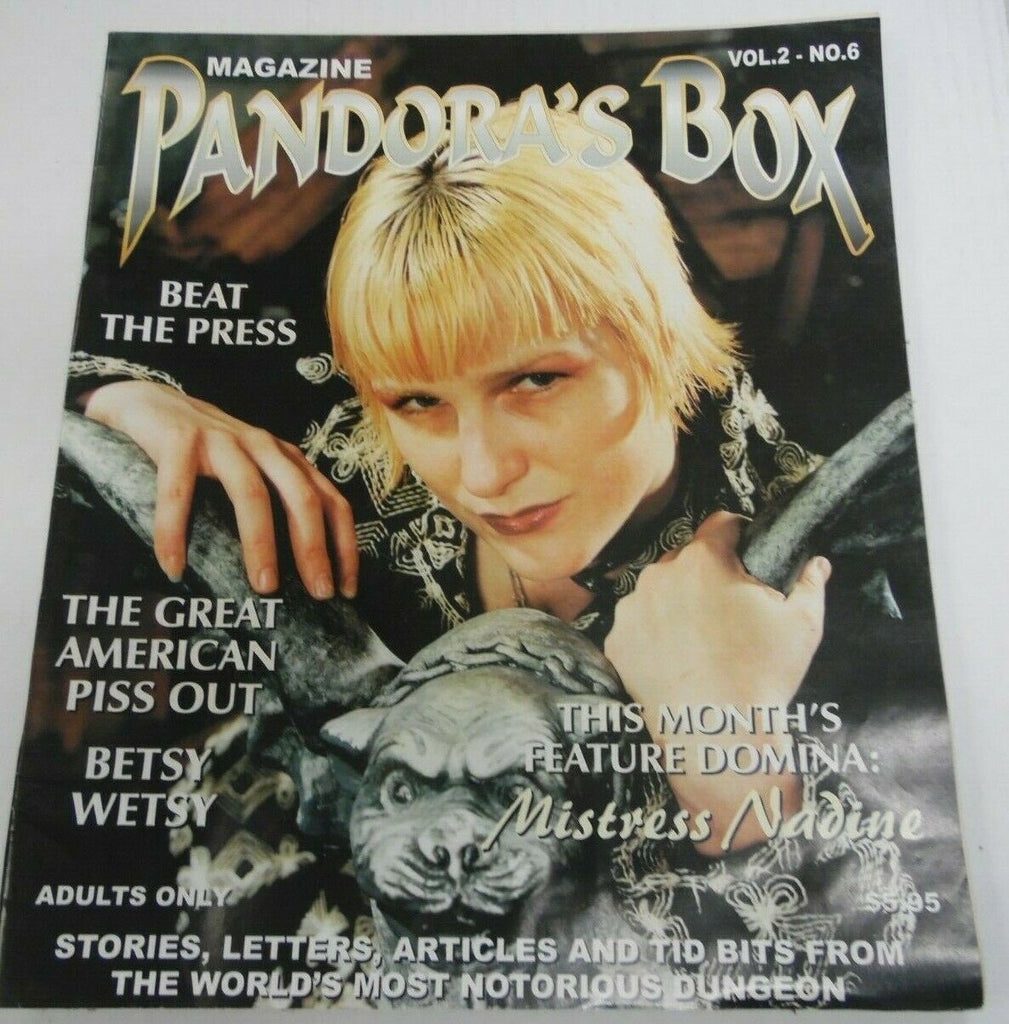 Pandora's Box Fetish Newspaper Mistress Nadine vol.2 #6 1996 121419lm-ep