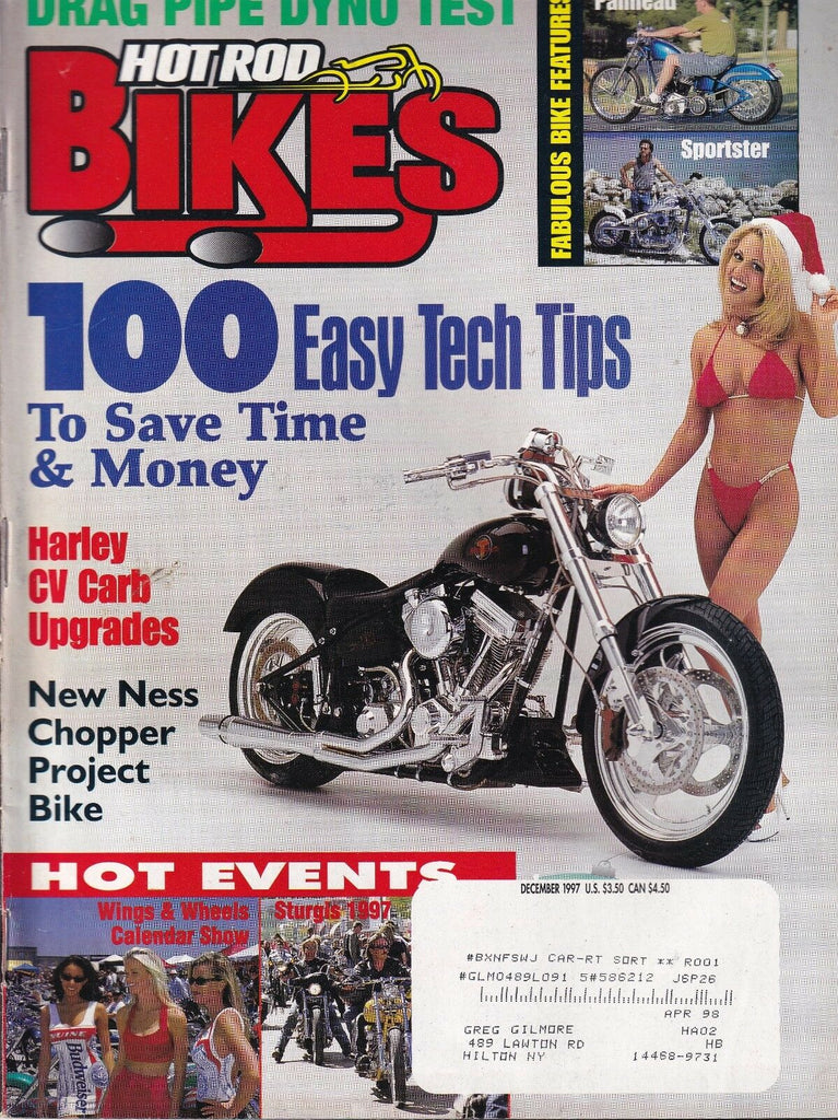 Hot Rod Bikes Magazine 100 Easy Tech Tips December 1997 012919REP