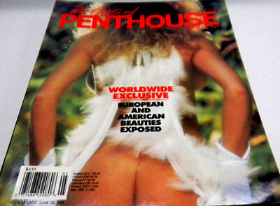 Girls of Penthouse Adult Magazine"Worldwide Exclusive" June 1989 071813lm-ep - Used