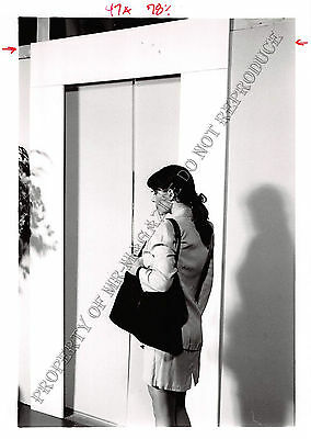 Adult 1990s B&W Photo 5x7 HOM Bondage Beautiful Lesbian Ready to be Bound 222NV