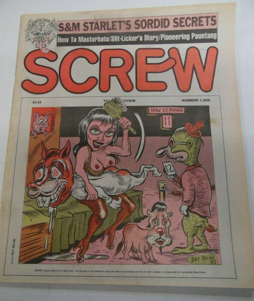 Screw Newspaper How To Masturbate #1259 April 19, 1993 122419lm-ep