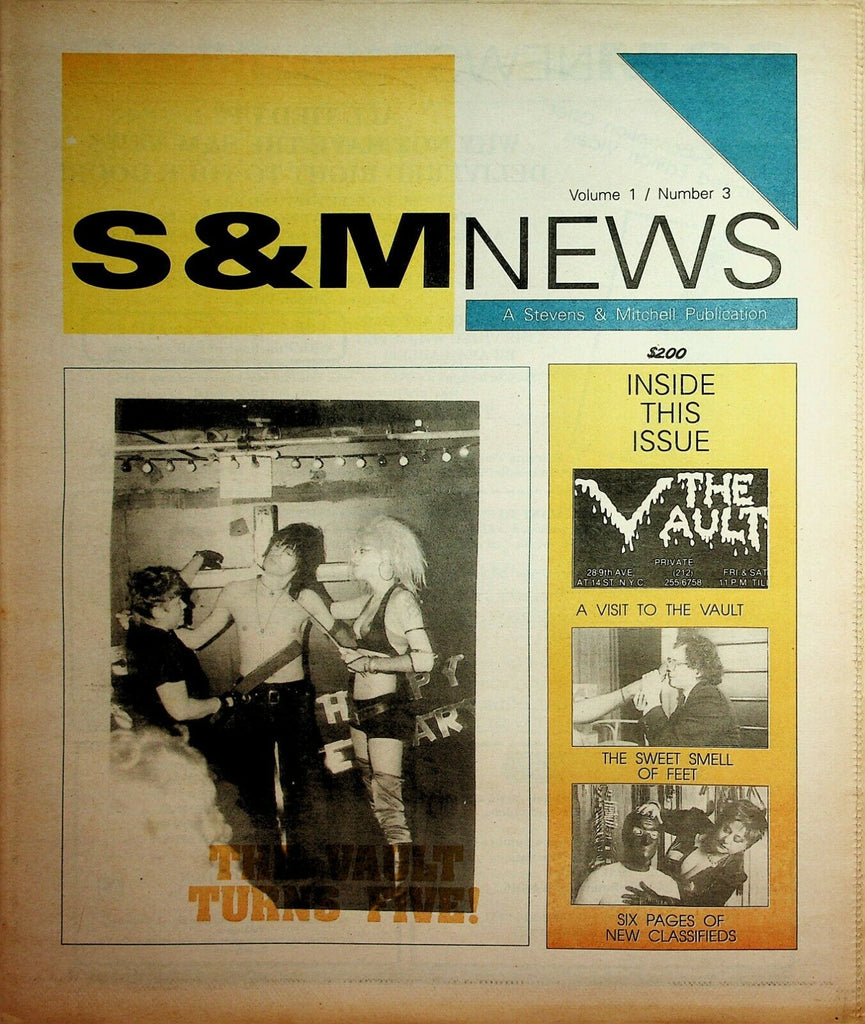 S & M News Newspaper Sweet Smell Of Feet vol.1 #3 1991 030320lm-ep