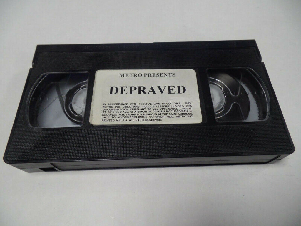 Depraved Metro 1999 Adult VHS 052019AMP