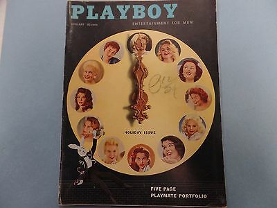 Playboy Magazine Holiday Issue January 1957 w/cf 050216lm-ep