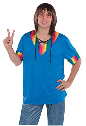 amscan 843056 Groovy Hippie Shirt, Adult Standard Size, 1 Piece