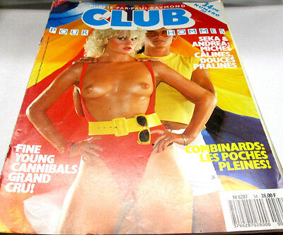 Club Busty Adult French Magazine Paul Raymond #34 1989 052314lm-ep