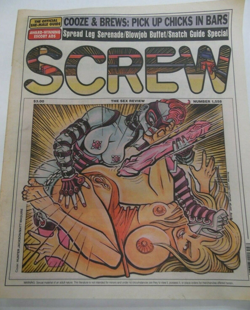Screw Newspaper Cooze & Brews #1558 January 11, 1998 121219lm-ep