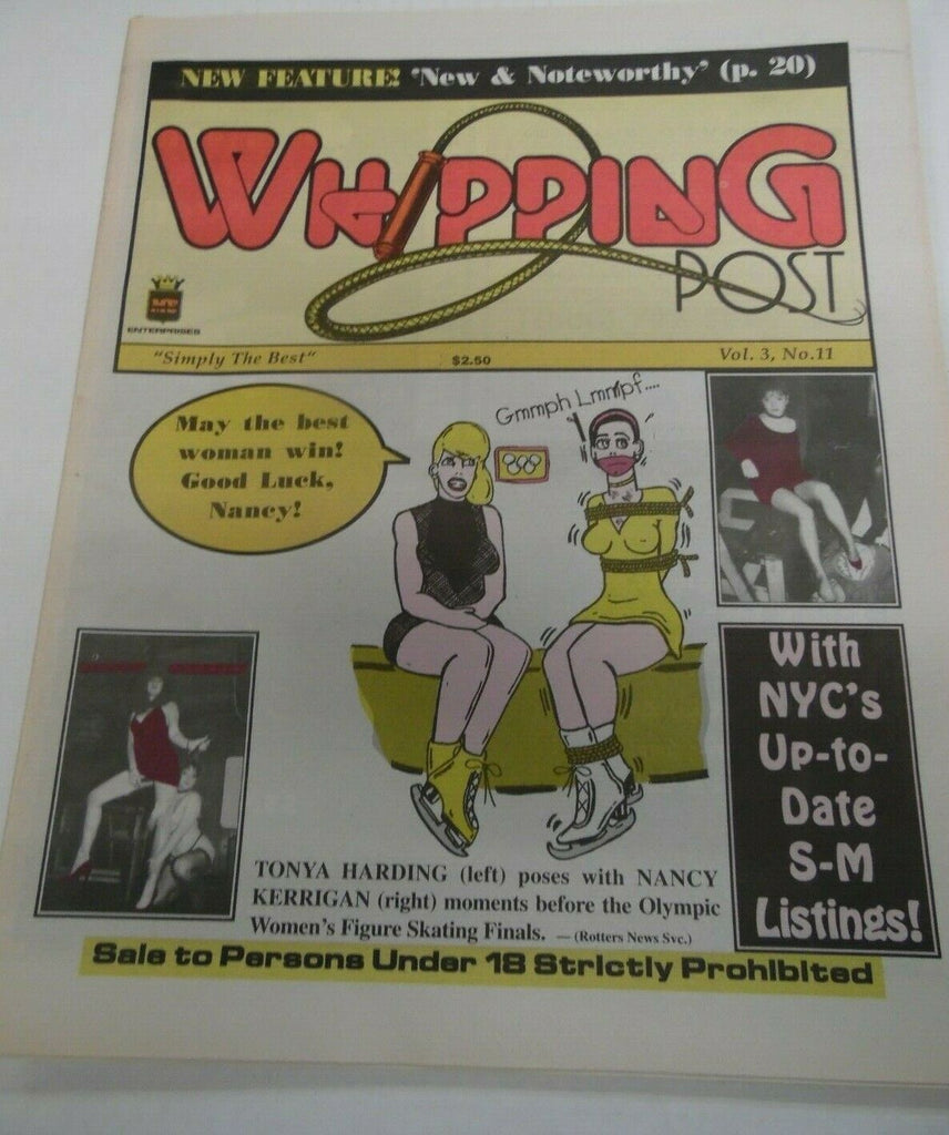 Whipping Post Newspaper Cover-Tonya Harding/Nancy Kerrigan Comic 121719lm-ep