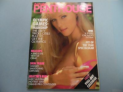 Australian Penthouse Magazine Cindy Pet Of The Month January 1992 060316lm-ep - Used