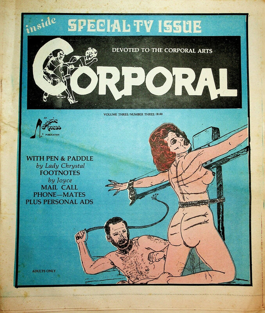 Corporal Fetish Newspaper Special TV Issue vol.3 #3 1980 022720lm-ep