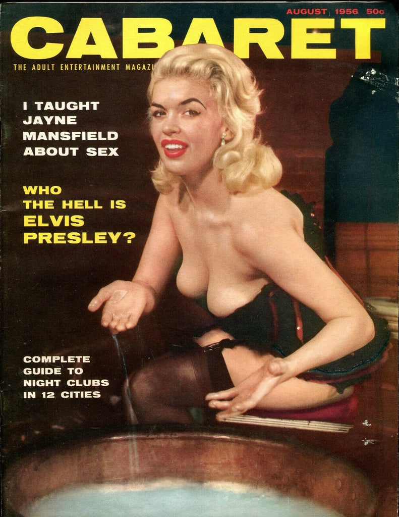 Cabaret Magazine Elvis Presley / Jayne Mansfield August 1956 052919lm-ep2 - Used