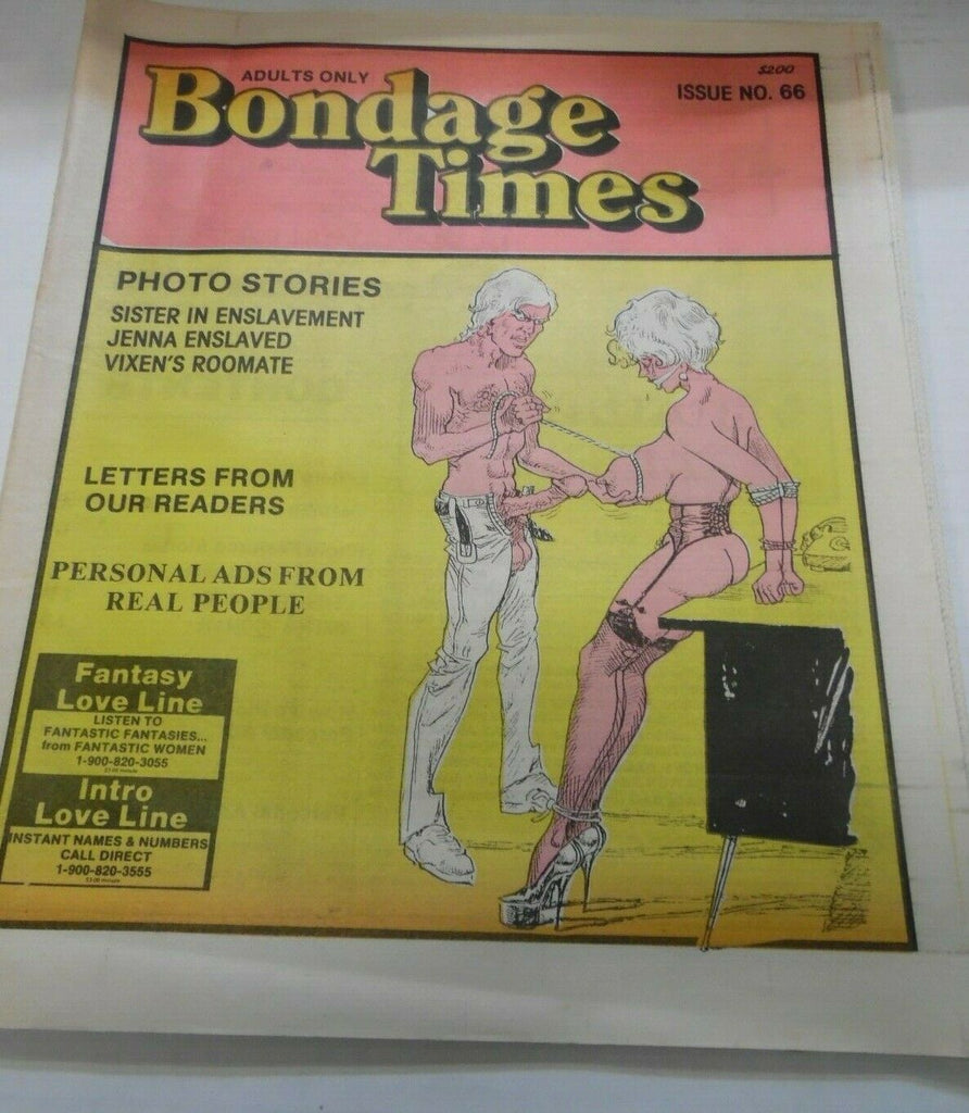 Bondage Times Newspaper Vixen's Roomate #66 013020lm-ep