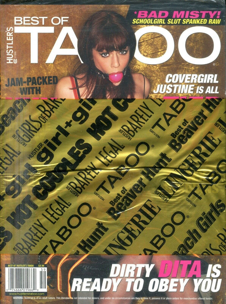Best Of Taboo Magazine Covergirl Justine new/sealed 120718lm-ep